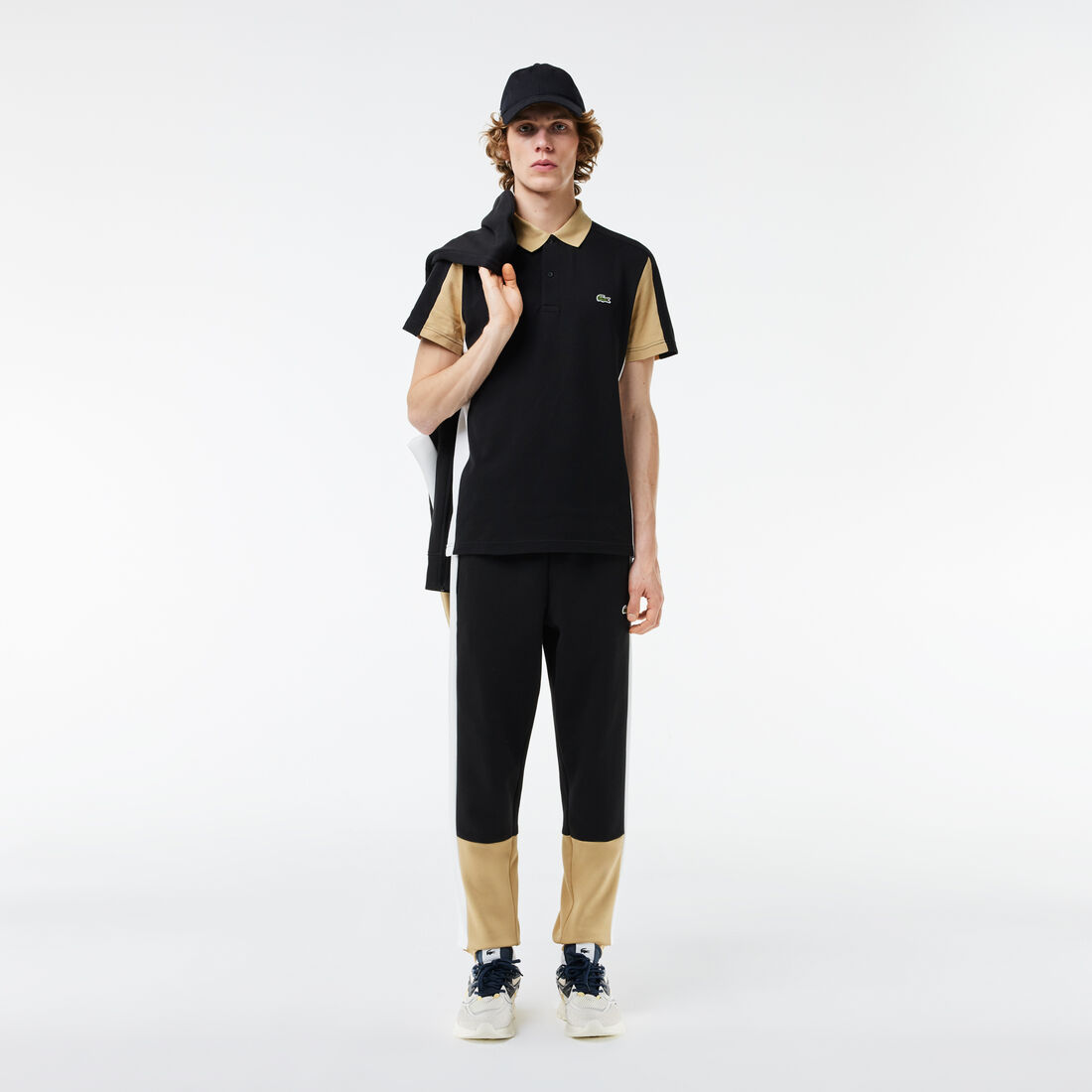 Cotton Pique Colourblock Polo Shirt Cotton Pique Colourblock Polo Shirt