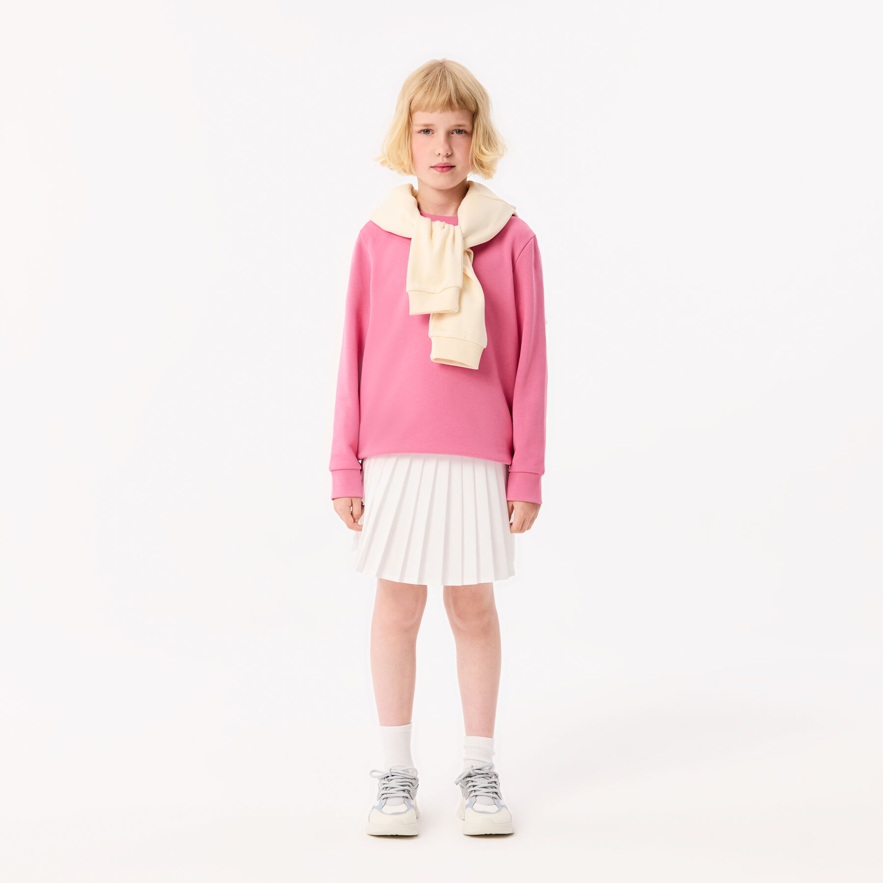 lacoste signature print sweatshirt
