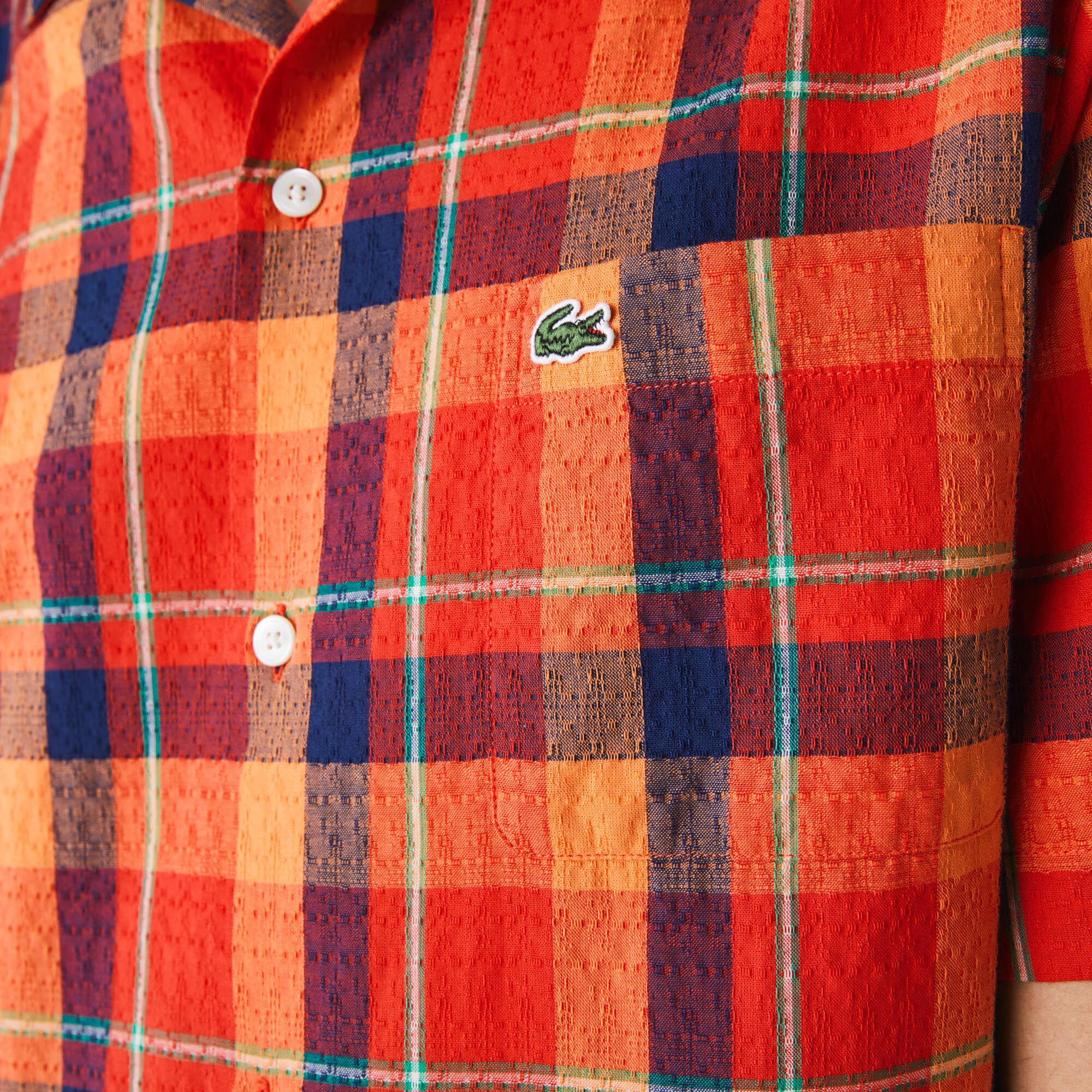 Men’s Hawaii Fit Check Cotton Fabric Shirt Men’s Hawaii Fit Check Cotton Fabric Shirt