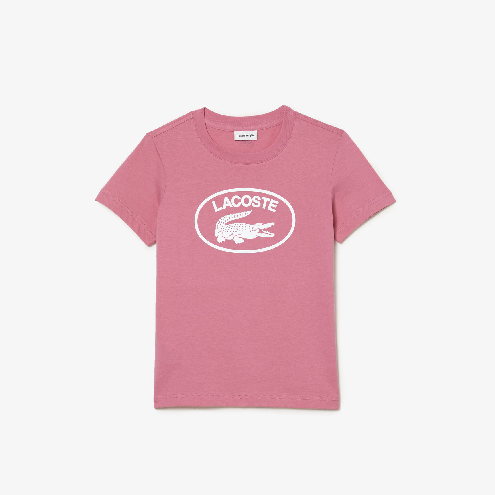 Kids' Lacoste Contrast Branded Cotton Jersey T-shirt