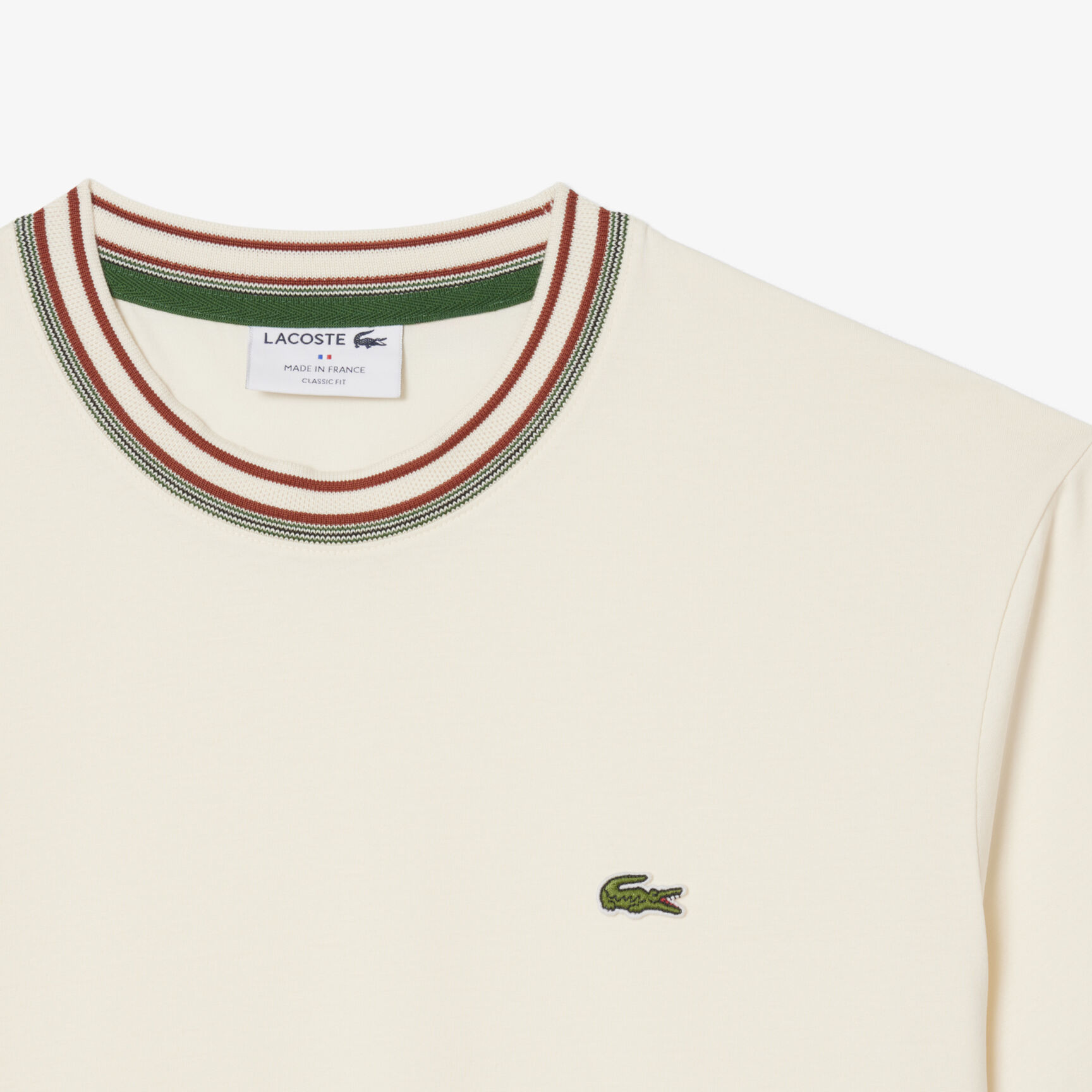 French Made Stripe Neck T-shirt