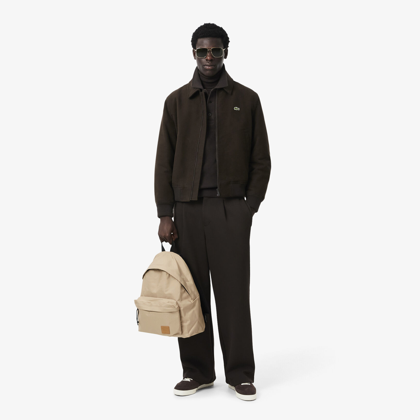 حقيبة ظهر كاجوال من جلد التمساح