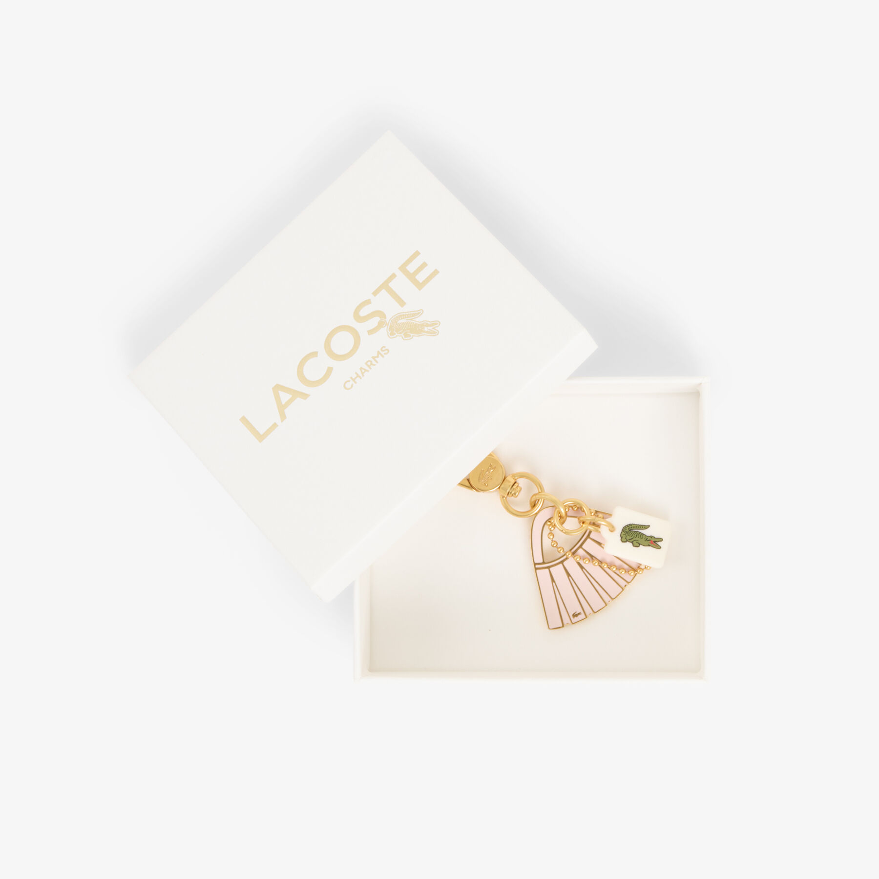 lacoste lenglen l charms key ring