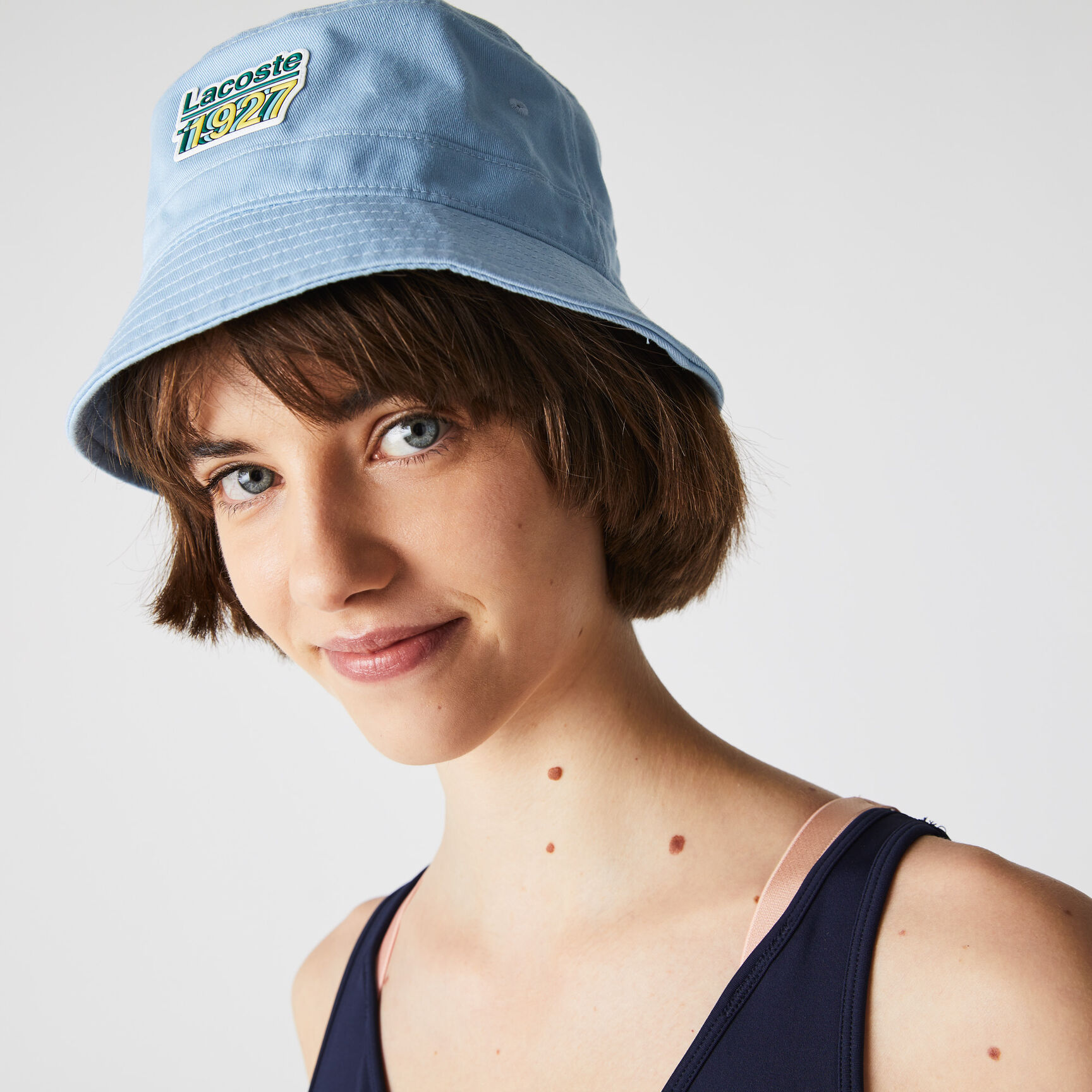 Women's Lacoste SPORT Contrast Accents And Cut-Outs Sports Bra