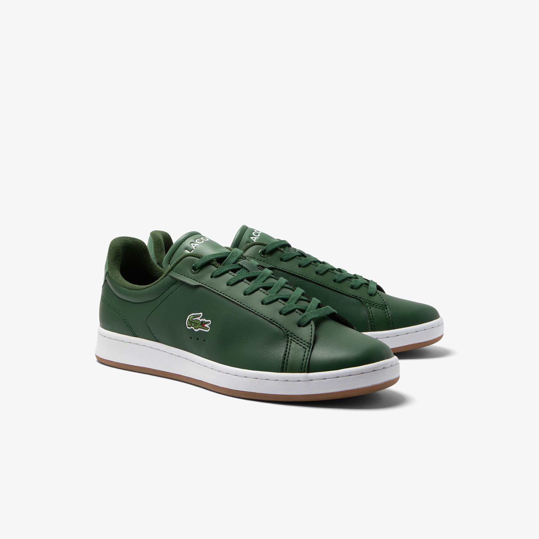 men s lacoste carnaby pro leather gum sole trainers