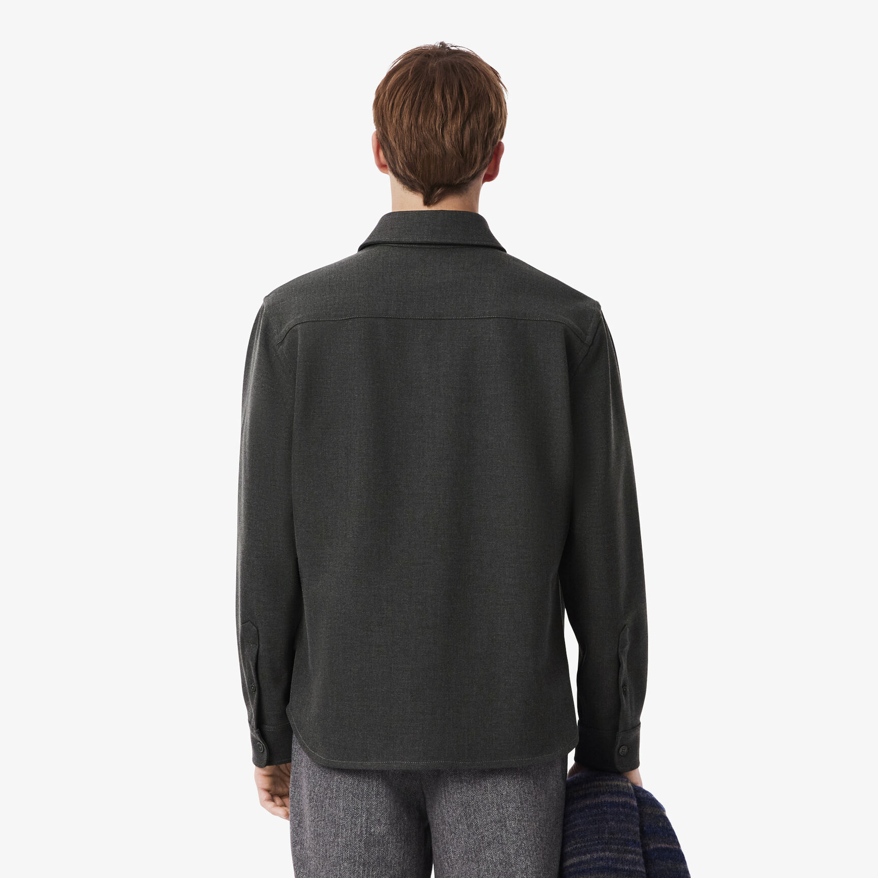 قميص خارجي مزدوج الوجه كبير الحجم