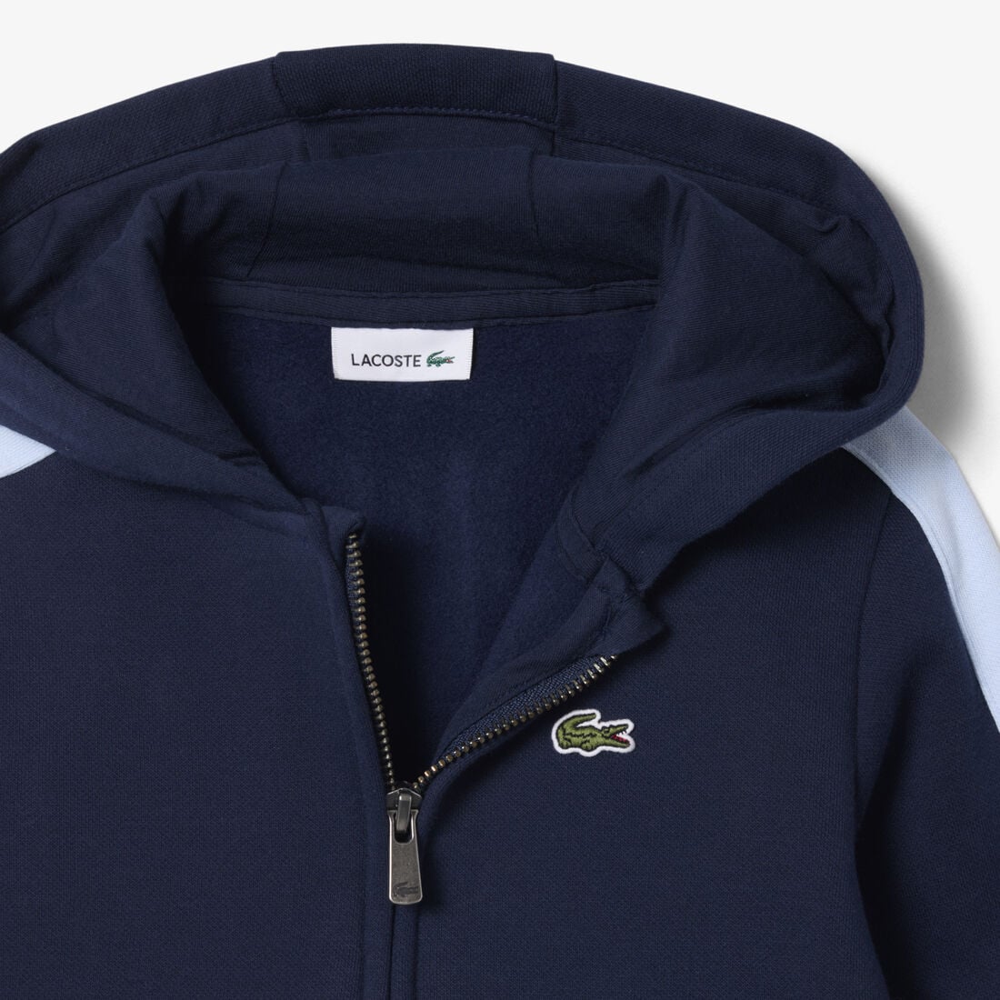 Zipped Fleece Hoodie lacoste zipped fleece hoodie
