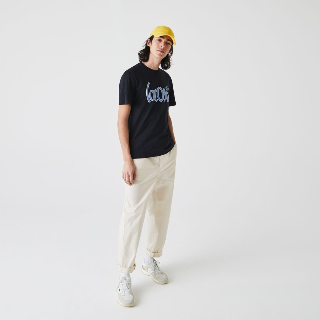 Men’s Crew Neck Signature Print Cotton T-shirt Men’s Crew Neck Signature Print Cotton T-shirt