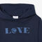 lacoste patch accent fleece badge hoodie