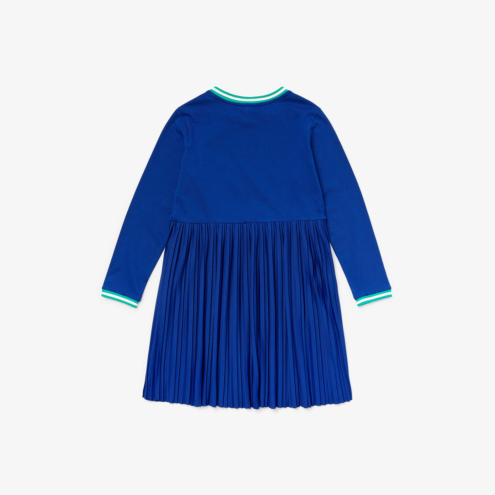 فستان قطن بطيات مع فتحة رقبة مستديرة للبنات فستان قطن بطيات مع فتحة رقبة مستديرة للبنات