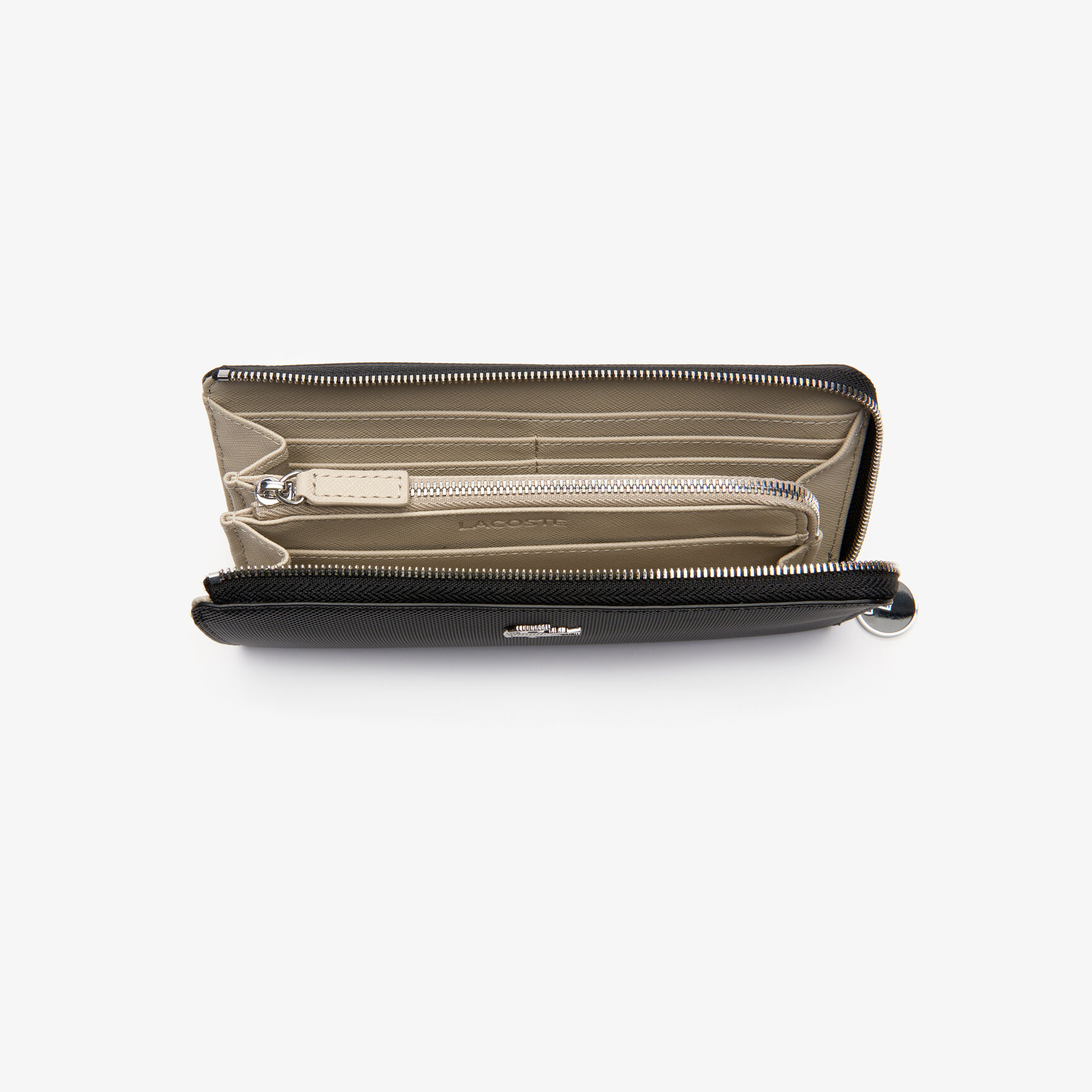 محفظة نسائية يومية كلاسيكية مطلية بقماش بيكيه مكونة من 10 بطاقات بسحاب محفظة نسائية يومية كلاسيكية مطلية بقماش بيكيه مكونة من 10 بطاقات بسحاب