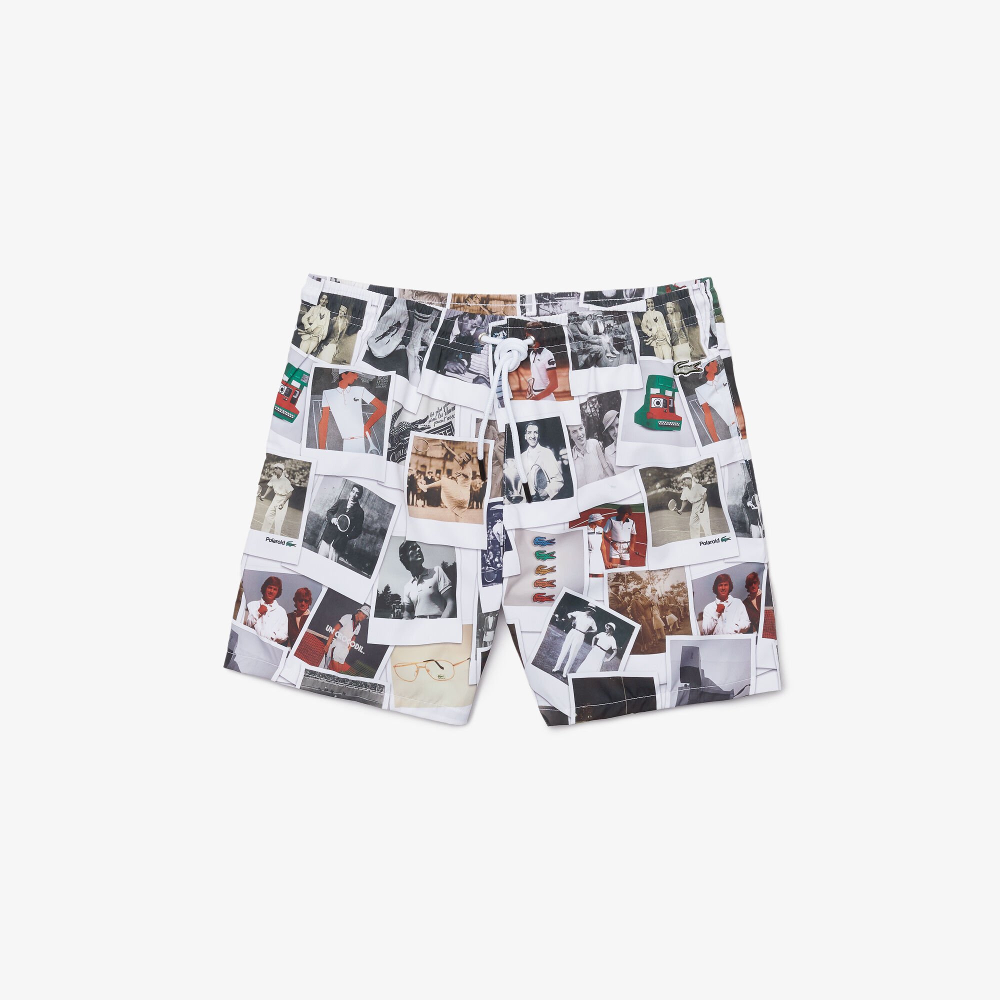 شورت سباحة للجنسين مع طباعة مجموعة Lacoste LIVE و Polaroid شورت سباحة للجنسين مع طباعة مجموعة Lacoste LIVE و Polaroid