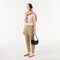 Women's Lacoste Top Grain Leather Halfmoon Bag 