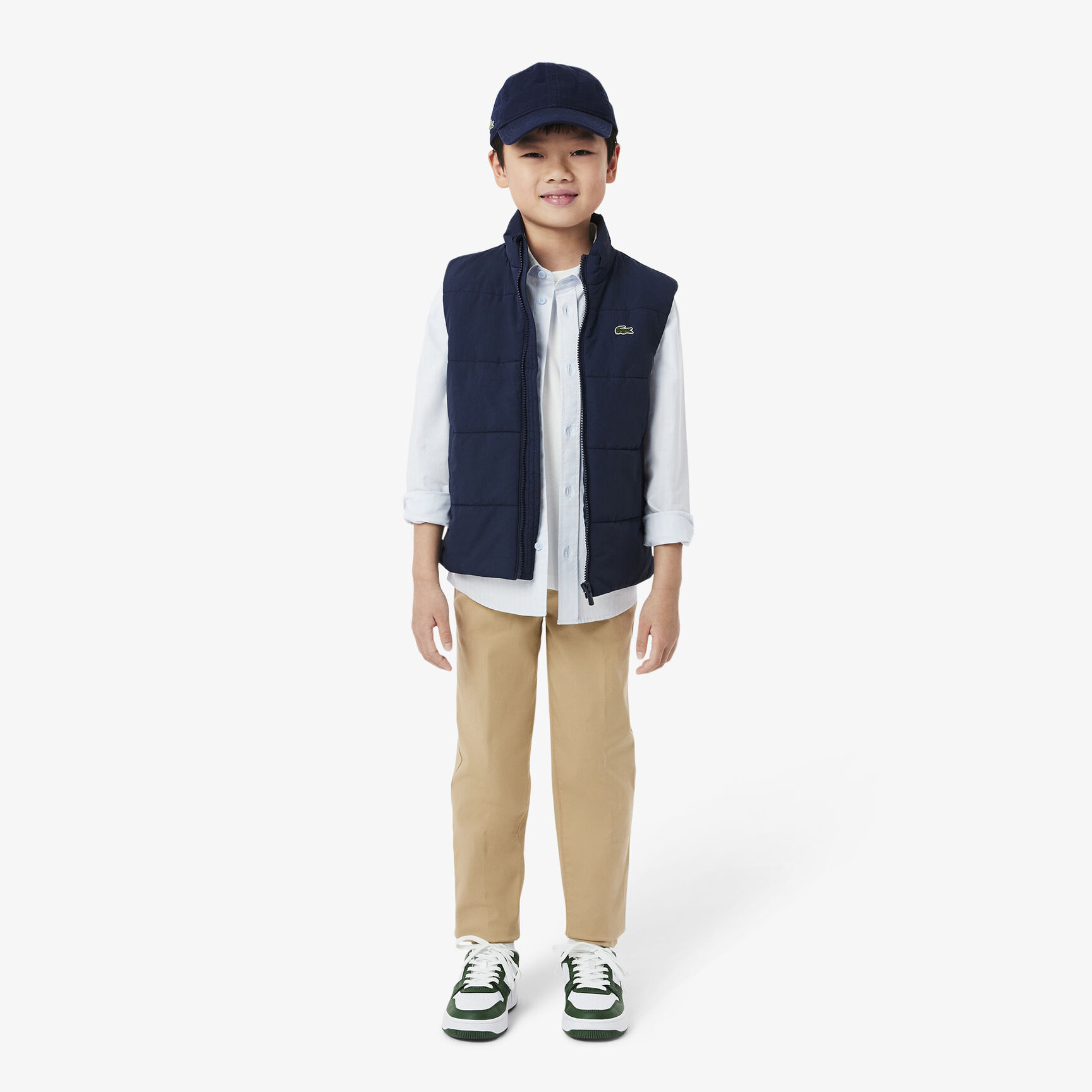 Boys' Lacoste Stretch Cotton Gabardine Chinos