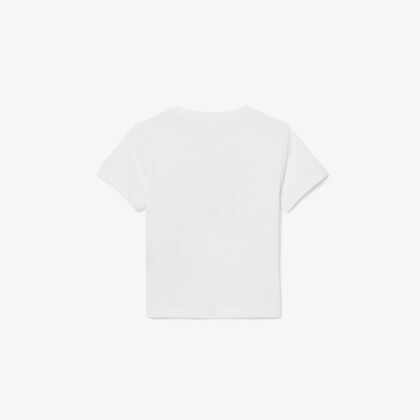 Crocodile Print Cotton T-shirt