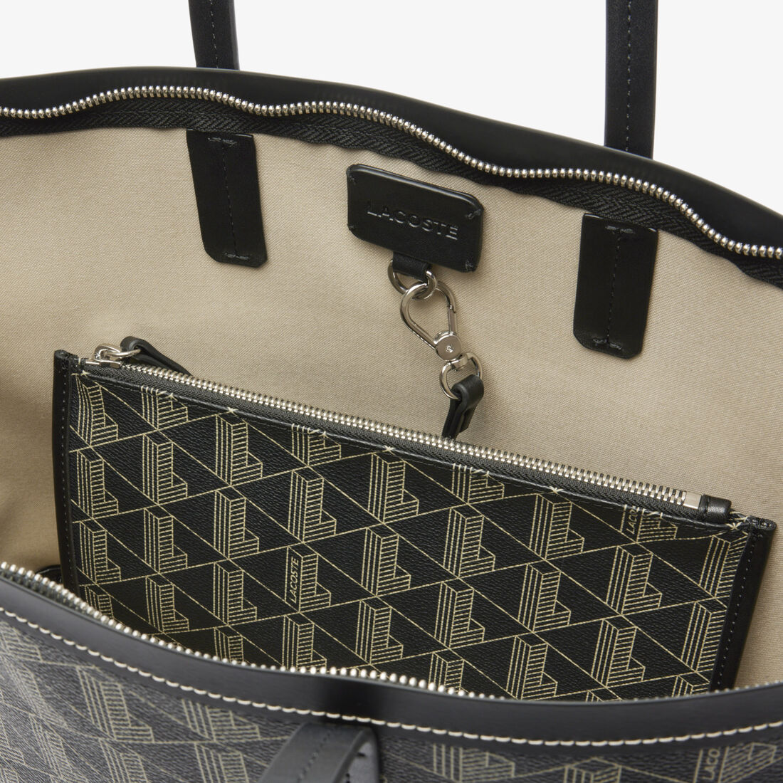 Zely Grained Tote with Pouch Zely Grained Tote with Pouch