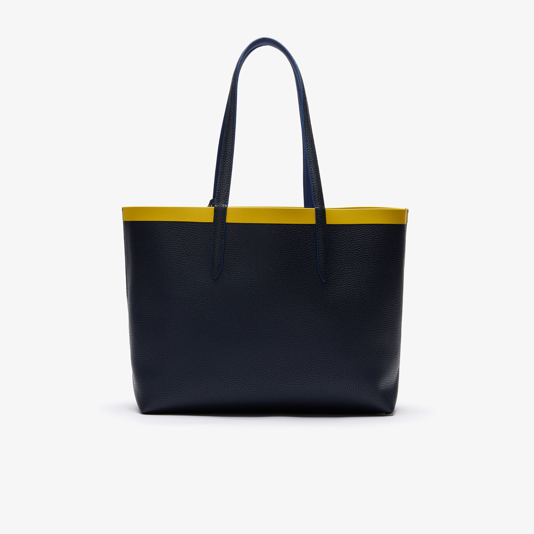 Women's Anna Reversible Contrast Band Coated Canvas Tote Bag lacoste women s anna reversible contrast band coated canvas tote bag