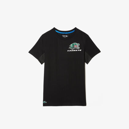 تيشيرت تنس بطبعة تمساح للرجال مجموعة Lacoste Sport