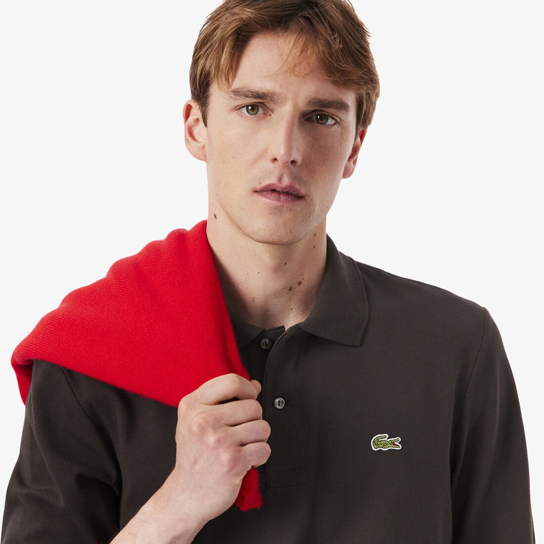 Classic Fit Long Sleeved L.12.12 Polo Shirt Classic Fit Long Sleeved L.12.12 Polo Shirt