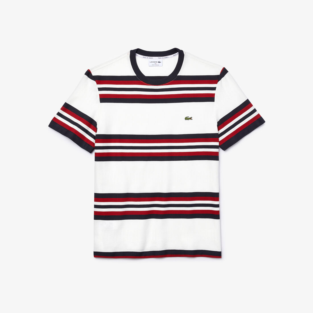 Men's Made in France Tricolour Striped Cotton T-Shirt Men's Made in France Tricolour Striped Cotton T-Shirt