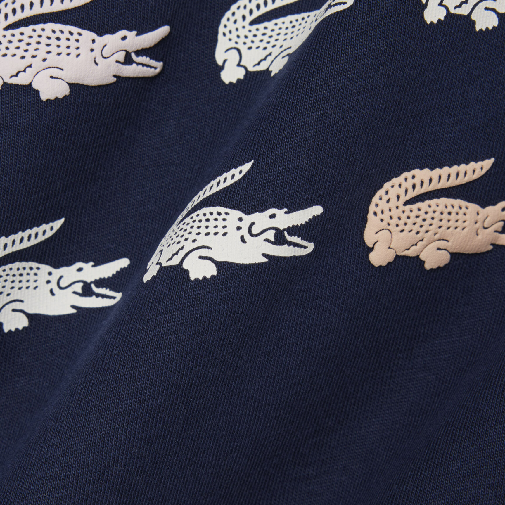 Crocodile Print Cotton T-shirt