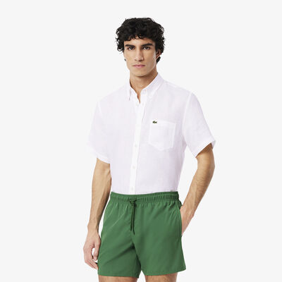 Men’s Lacoste Short Sleeve Linen Shirt