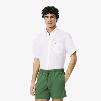 Men’s Lacoste Short Sleeve Linen Shirt