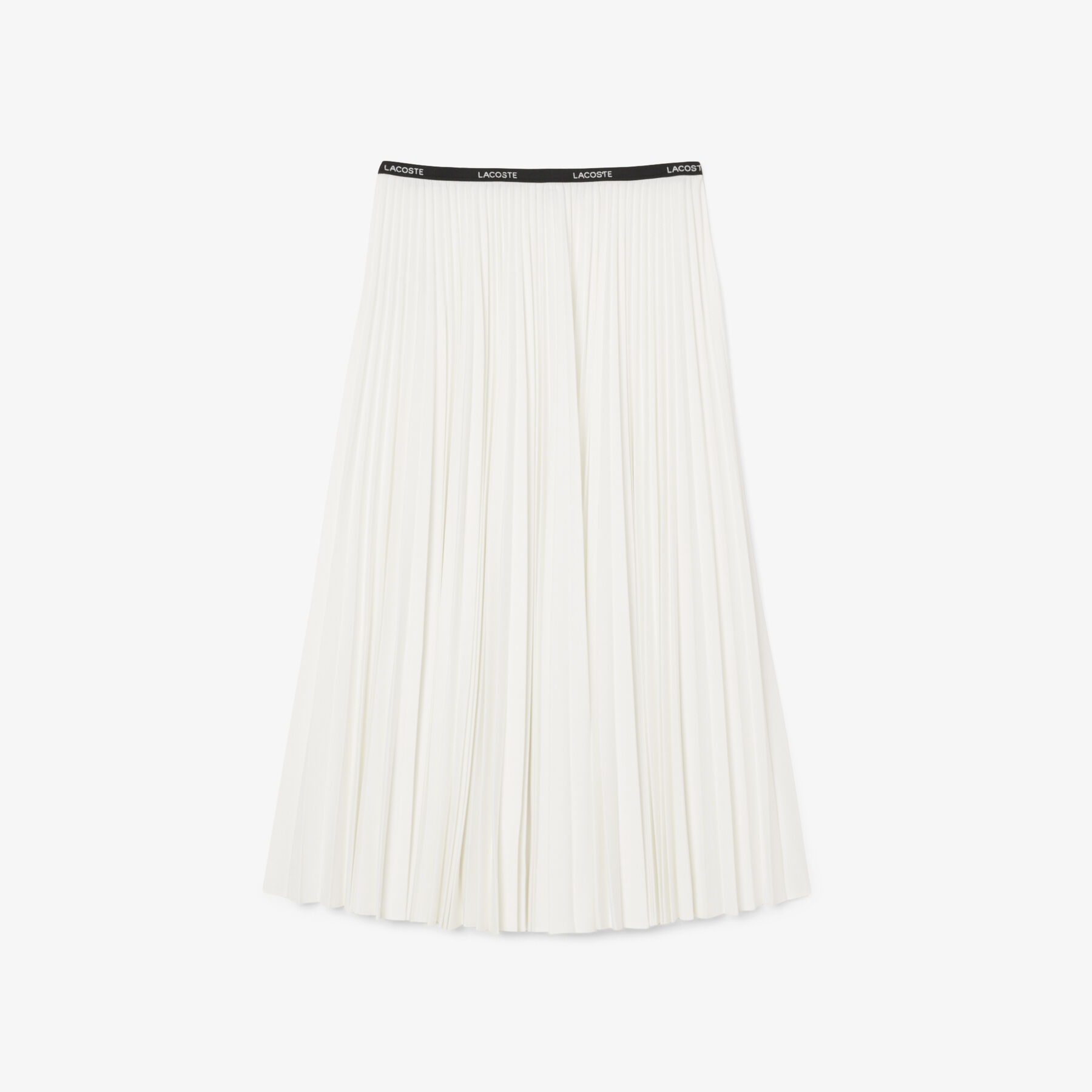 Long Pleated Elasticated Waist Skirt