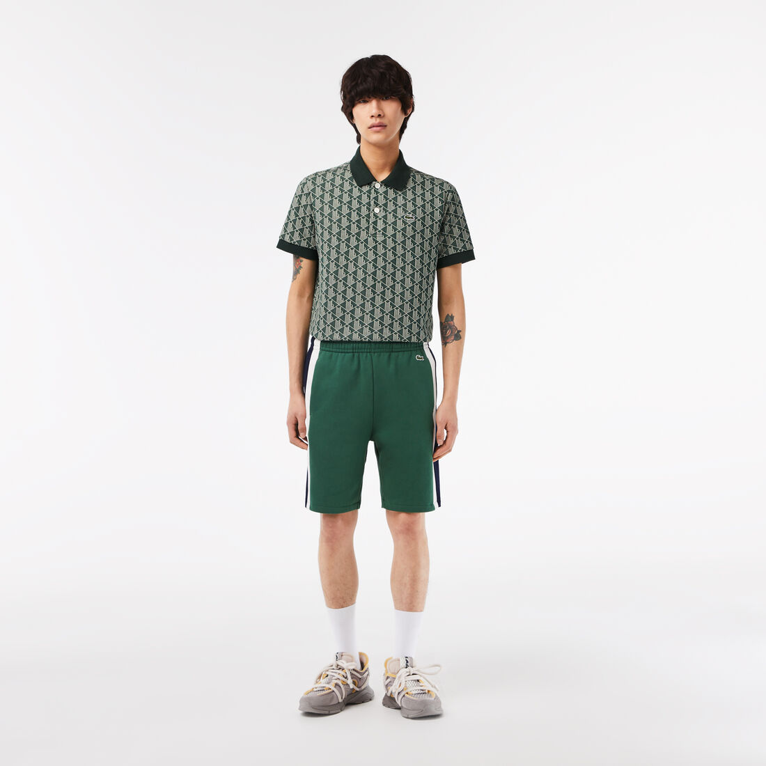 Men's Lacoste Brushed Fleece Colourblock Shorts