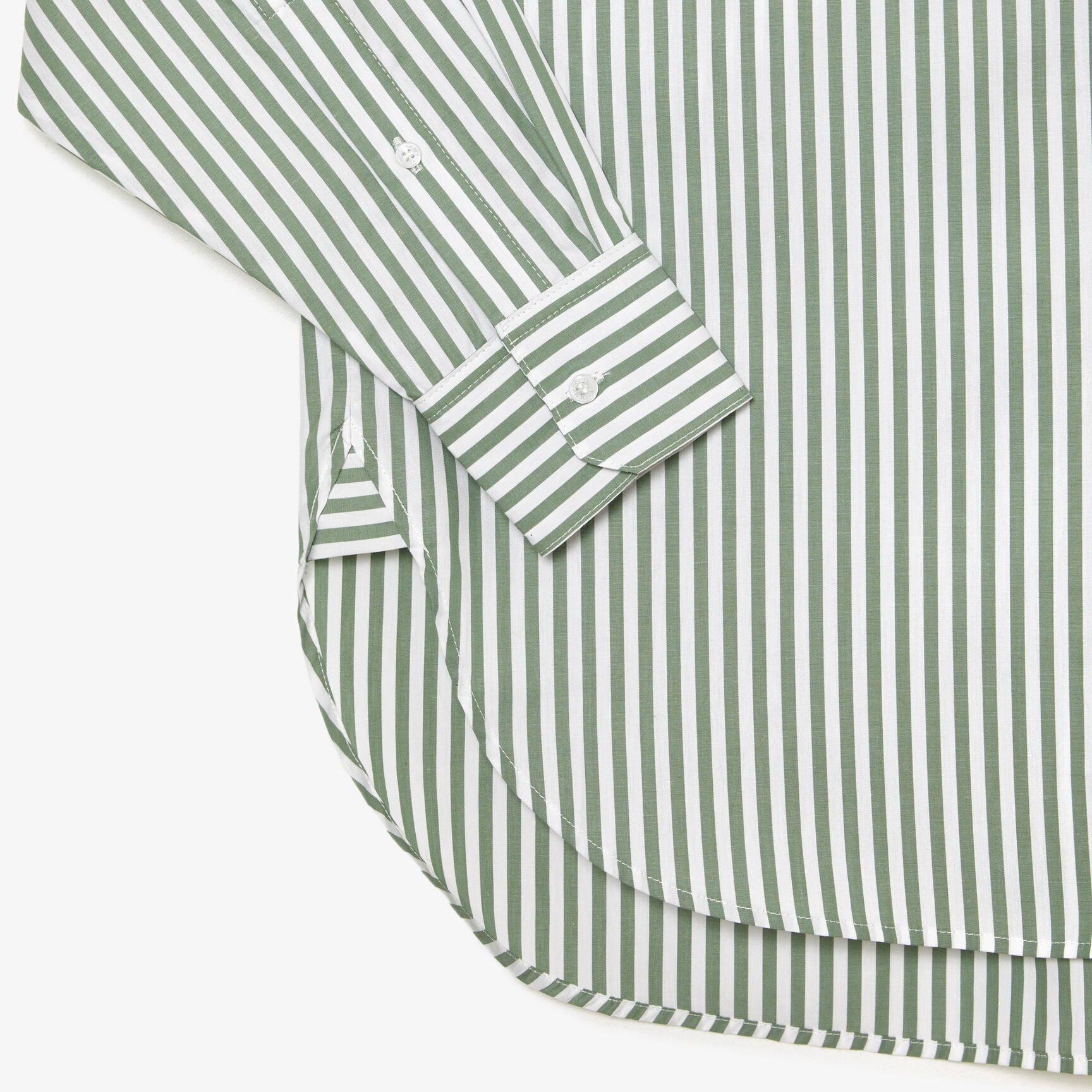 Women's Lacoste Striped Cotton Poplin Shirt
