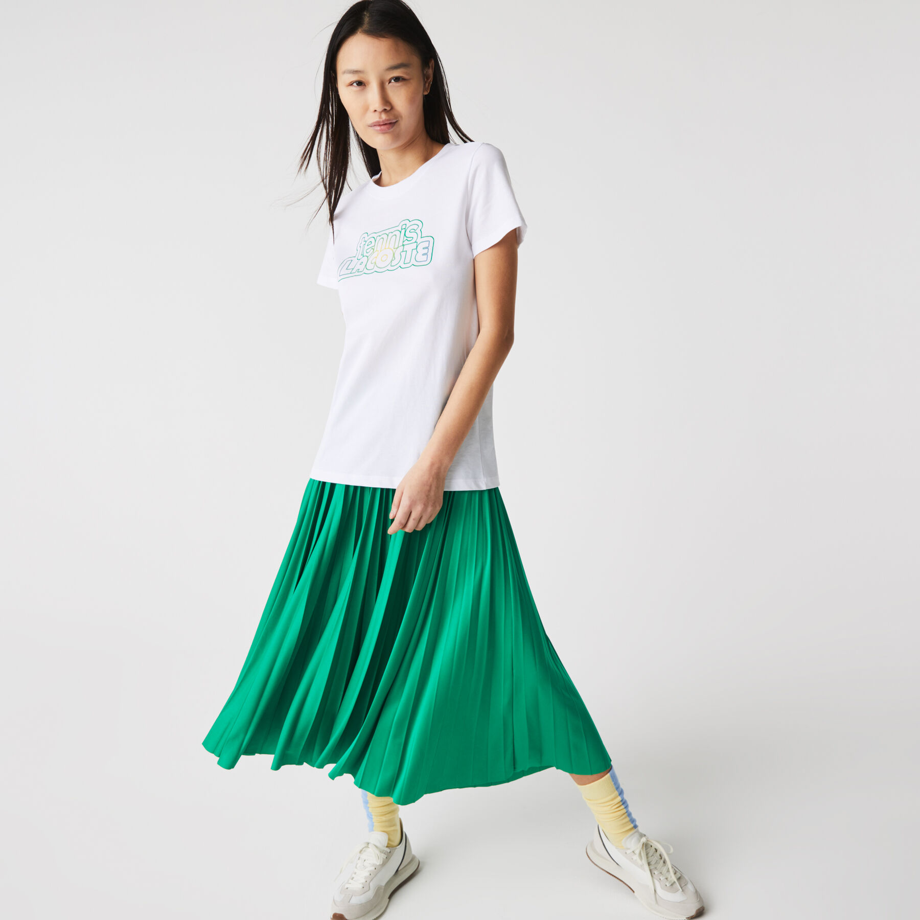 لاكوست تيشيرت تنس بطبعة للنساء مجموعة lacoste sport