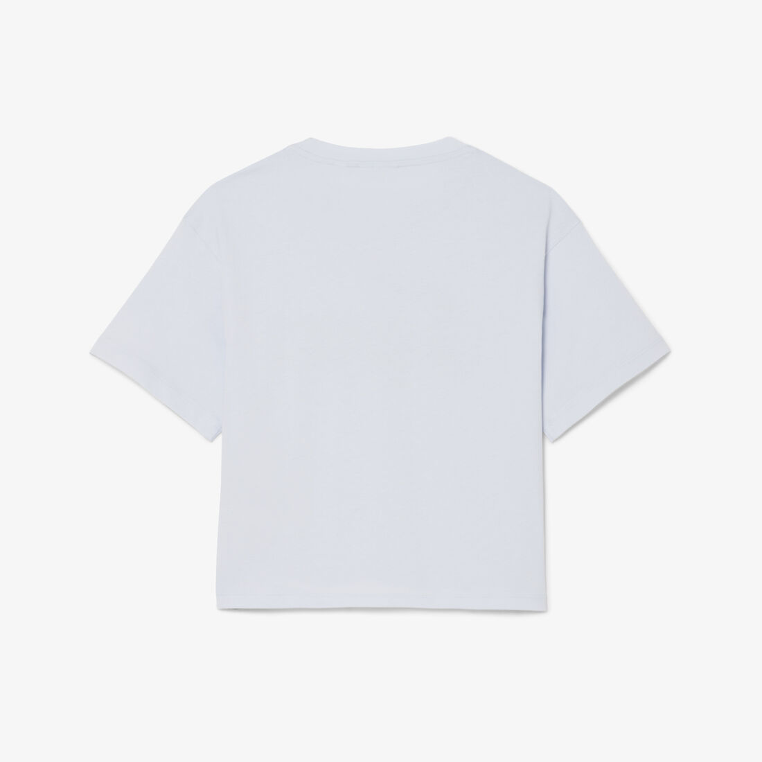 lacoste monogram print cotton t shirt