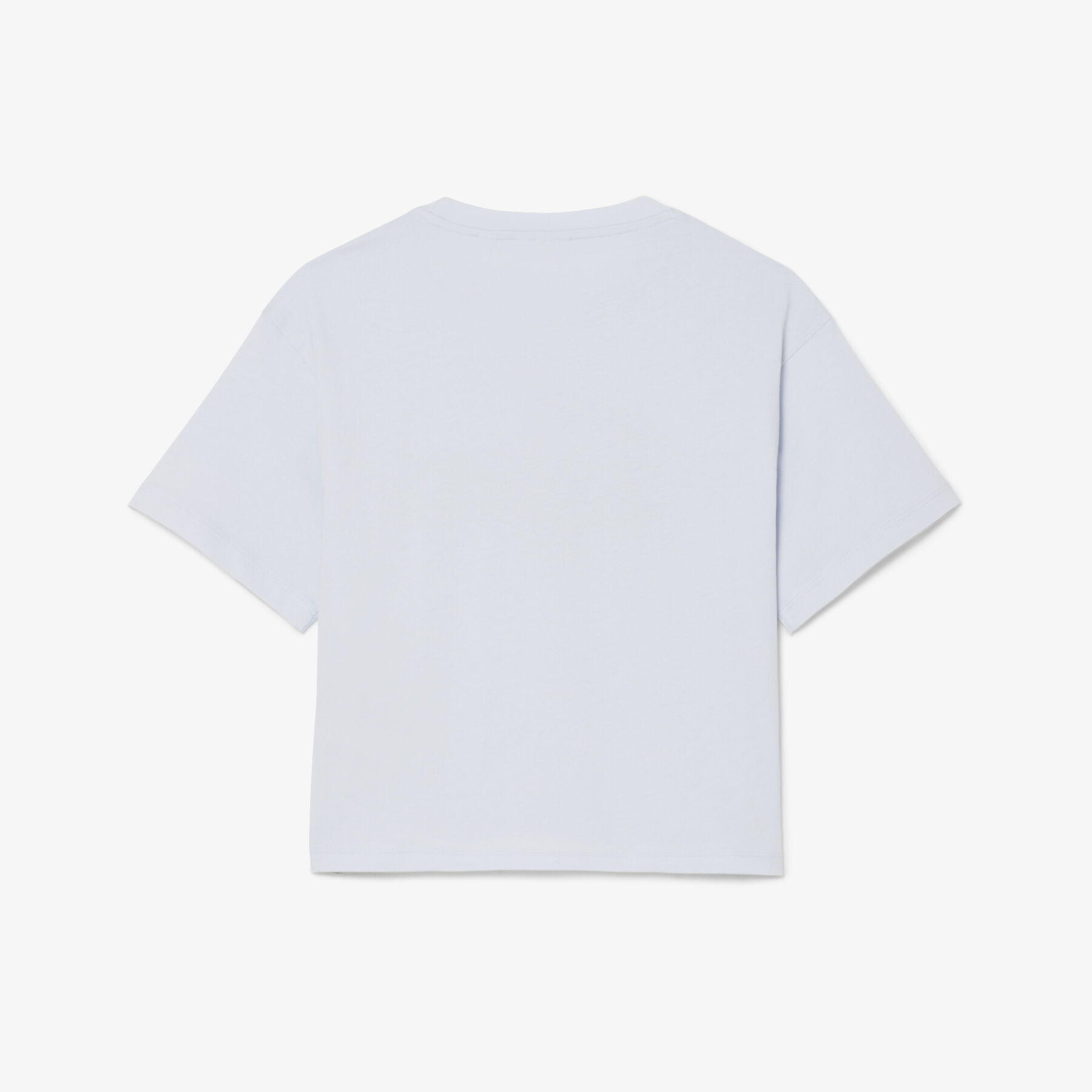 lacoste monogram print cotton t shirt