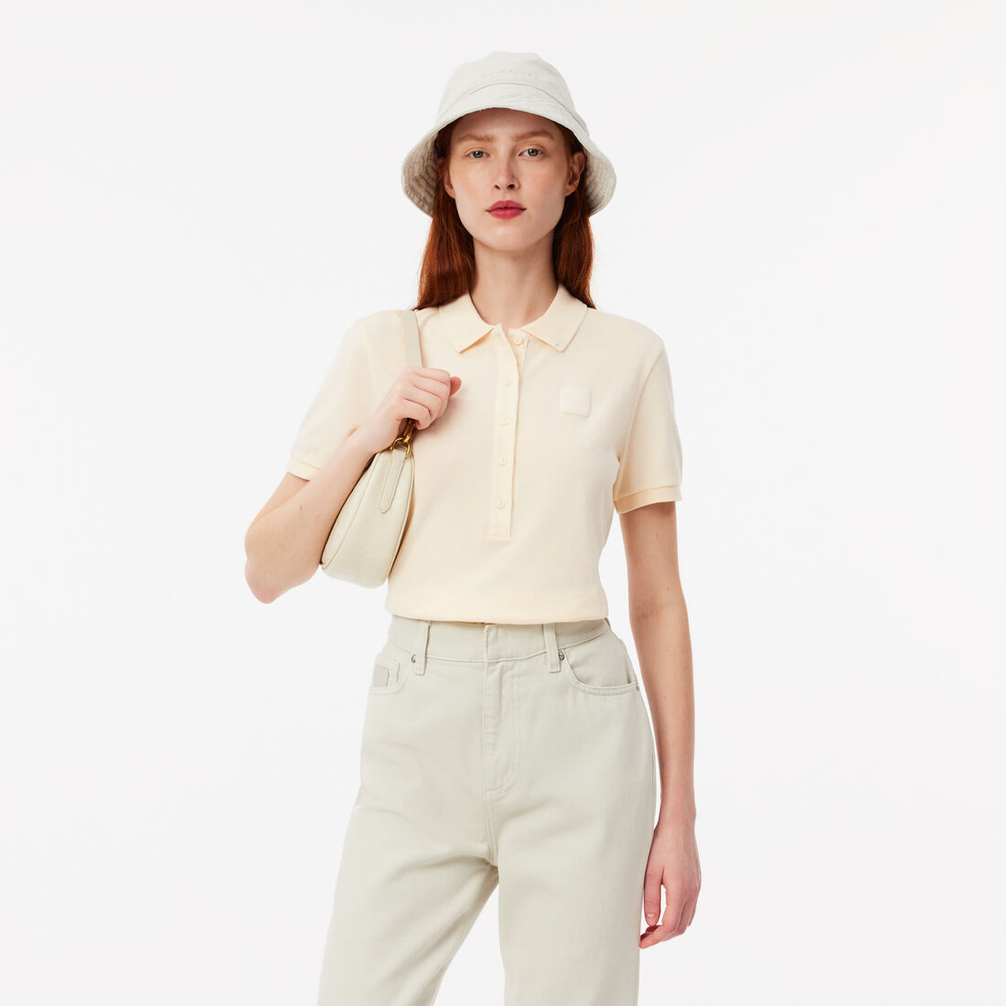 Wash Effect Pique Polo Shirt