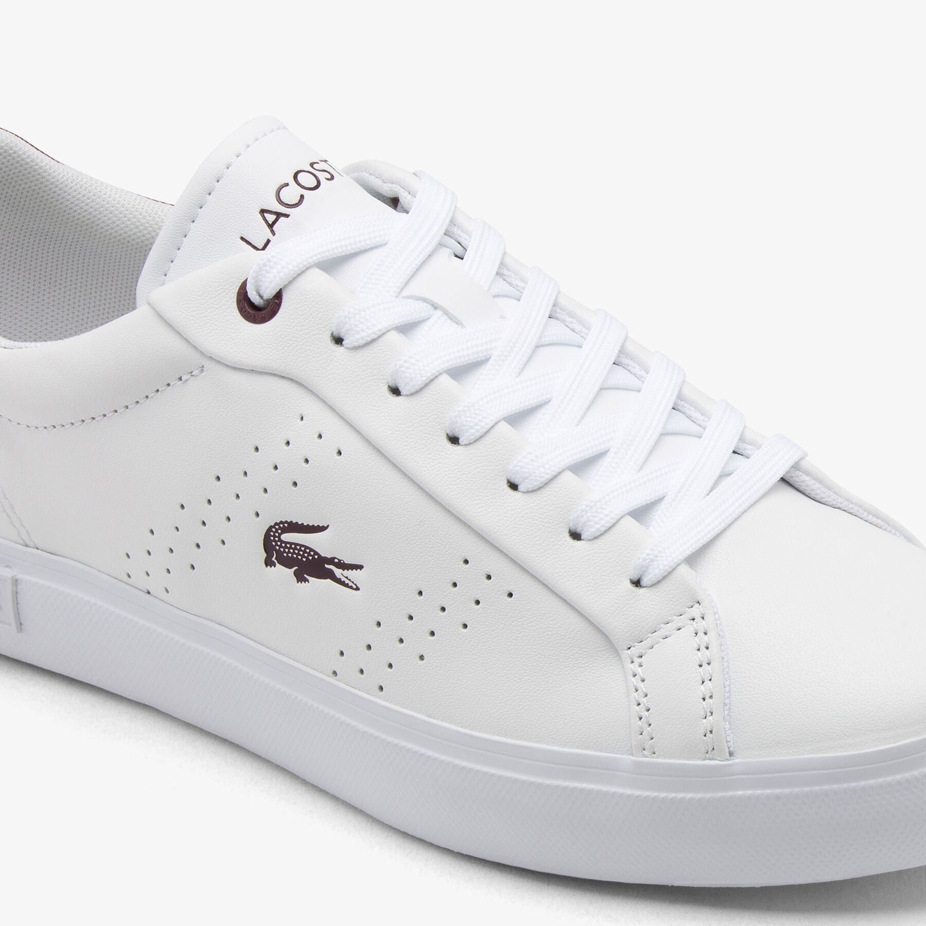 lacoste women s powercourt 2 0 leather sneakers
