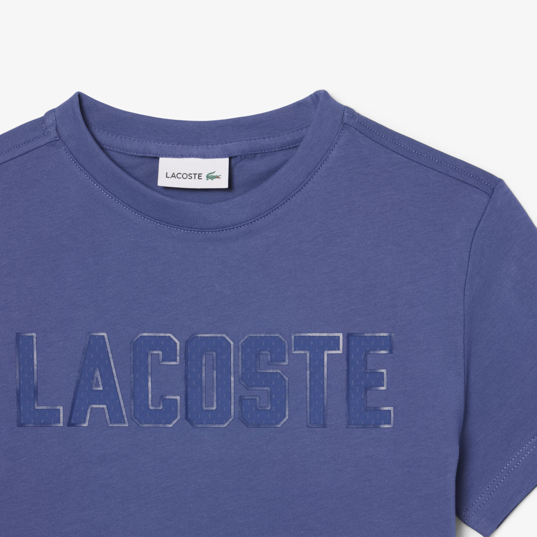 Print Cotton T-shirt lacoste print cotton t shirt