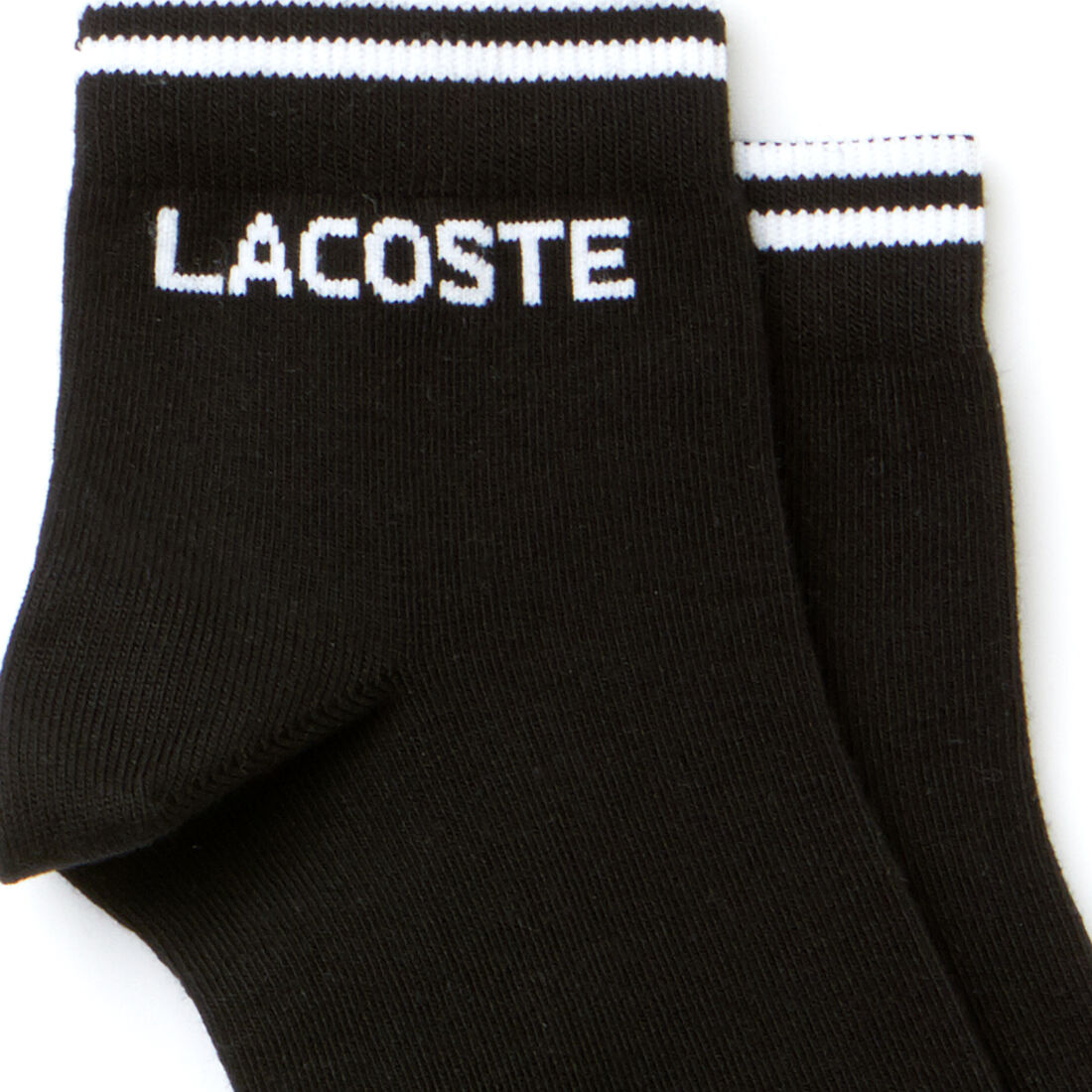 Men's Two-pack of Lacoste Tennis low-cut socks in jacquard jersey Men's Two-pack of Lacoste Tennis low-cut socks in jacquard jersey