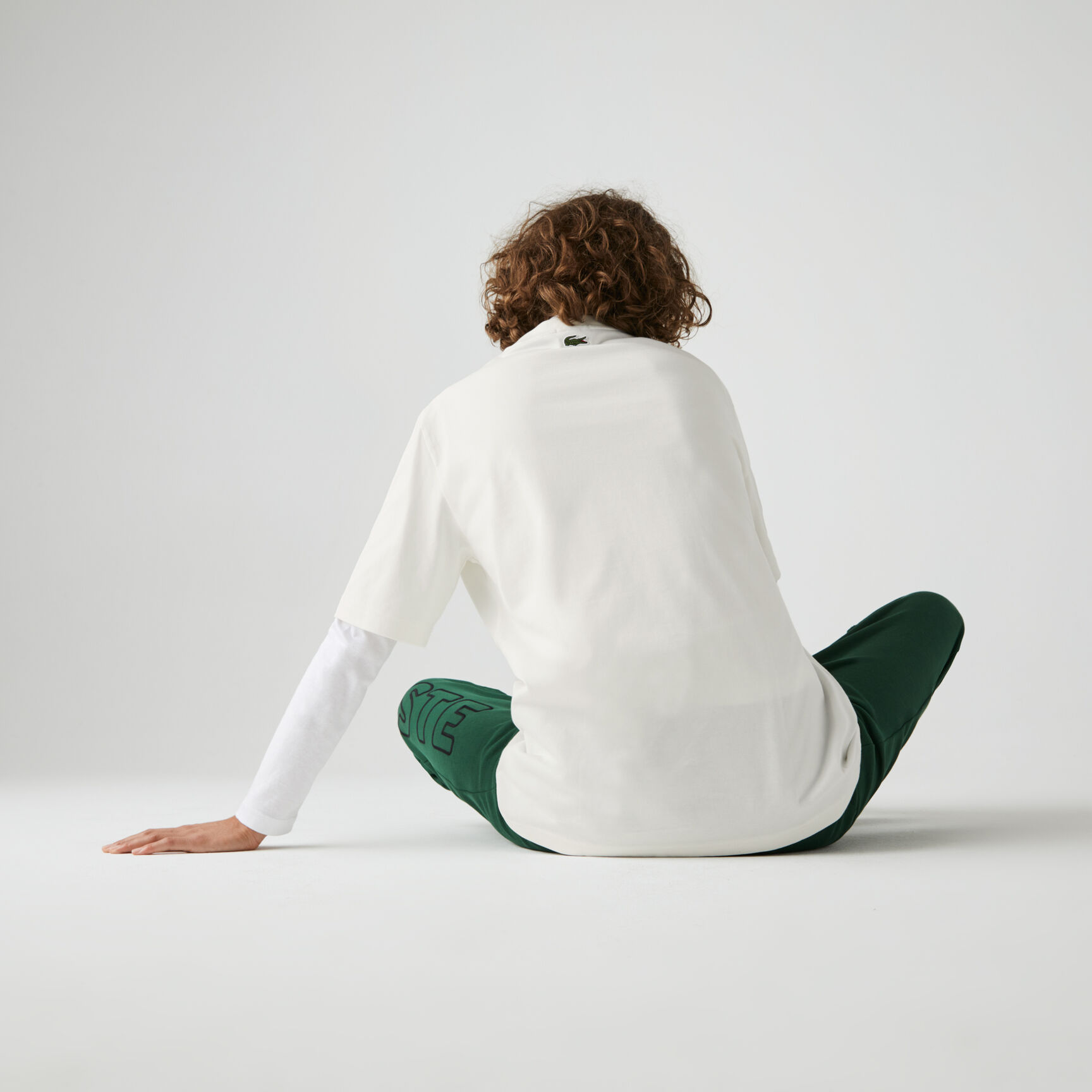 Unisex Lacoste LIVE Face Print Cotton T-shirt