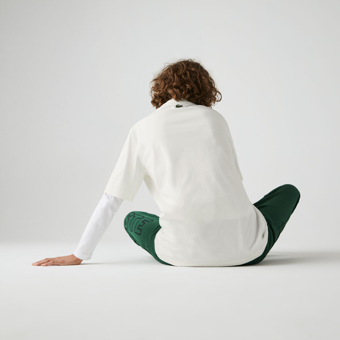 Unisex Lacoste LIVE Face Print Cotton T-shirt Unisex Lacoste LIVE Face Print Cotton T-shirt