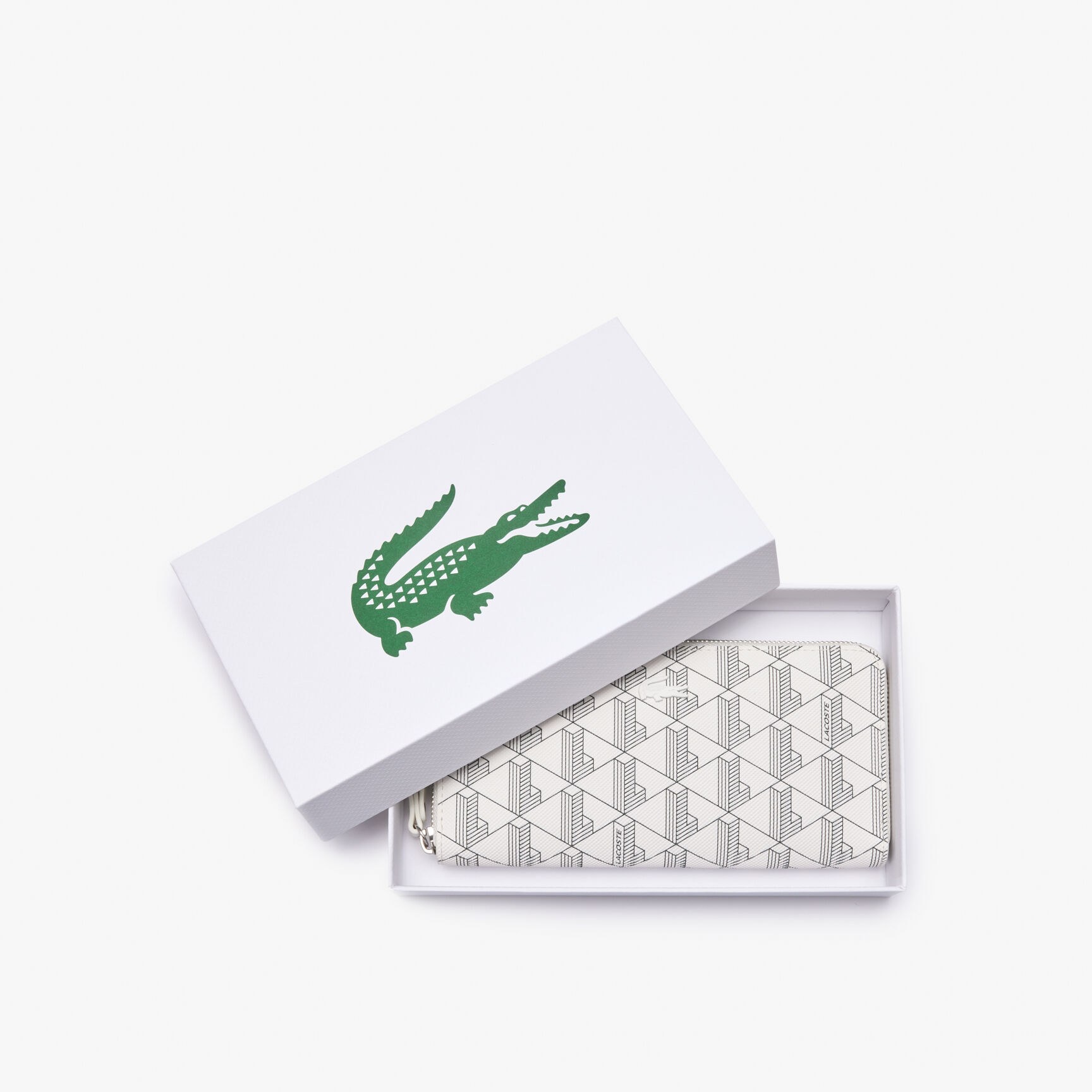 Women's Lacoste Monogram Print Zip Wallet Women's Lacoste Monogram Print Zip Wallet