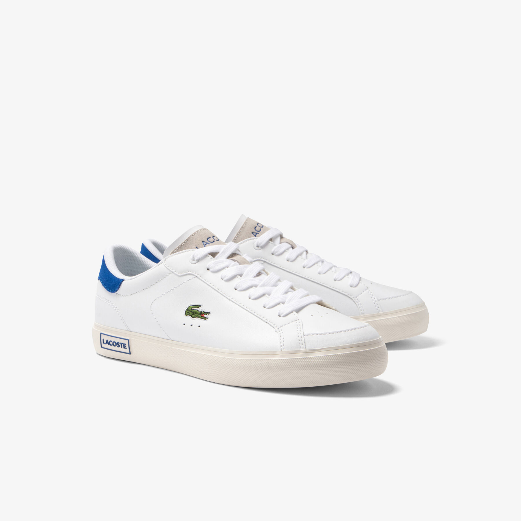 Men's Lacoste Powercourt Leather Trainers men s lacoste powercourt leather trainers