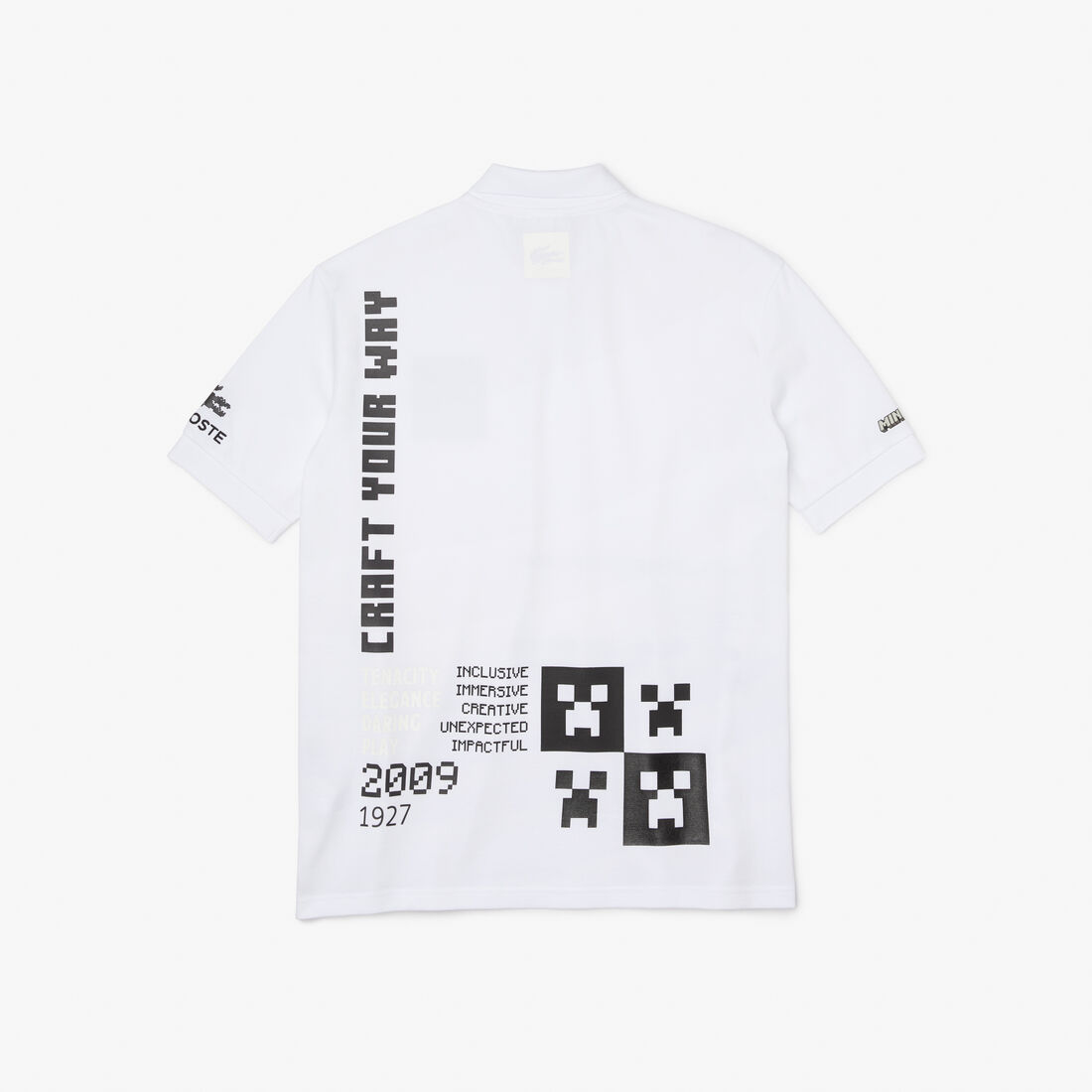 تيشيرت بولو قطن عضوي بقصة فضفاضة للرجال مجموعة Lacoste L!VE x Minecraft تيشيرت بولو قطن عضوي بقصة فضفاضة للرجال مجموعة Lacoste L!VE x Minecraft