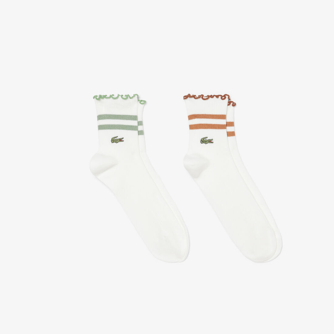 2-Pack Frilled Socks lacoste 2 pack frilled socks