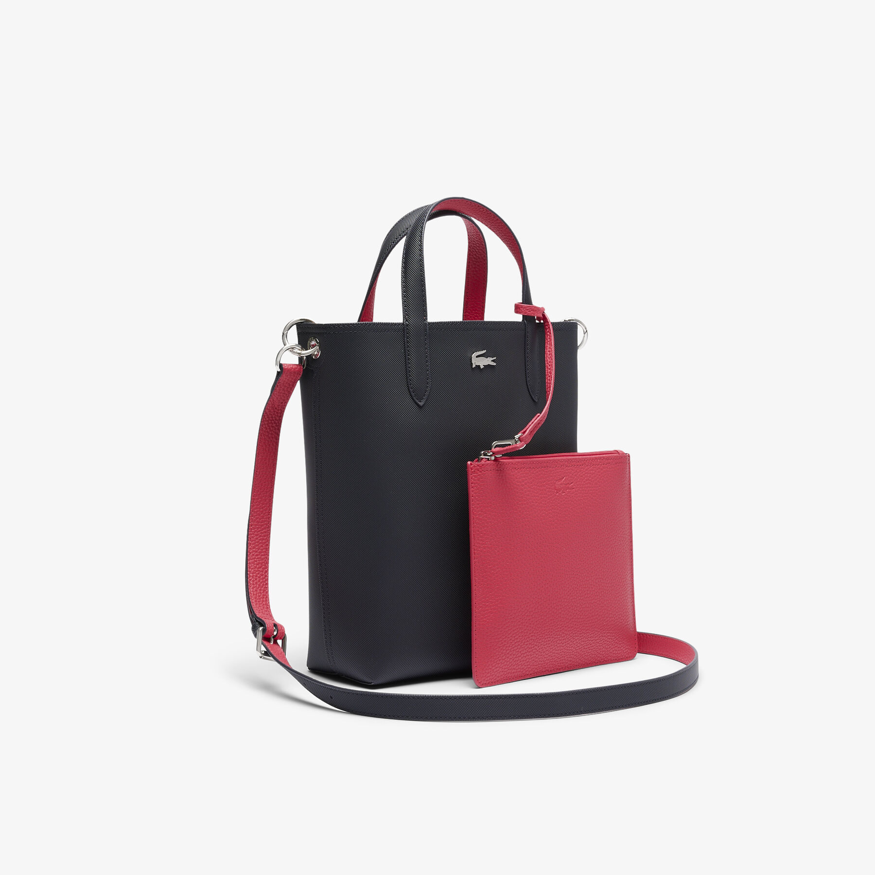 lacoste anna vertical reversible tote