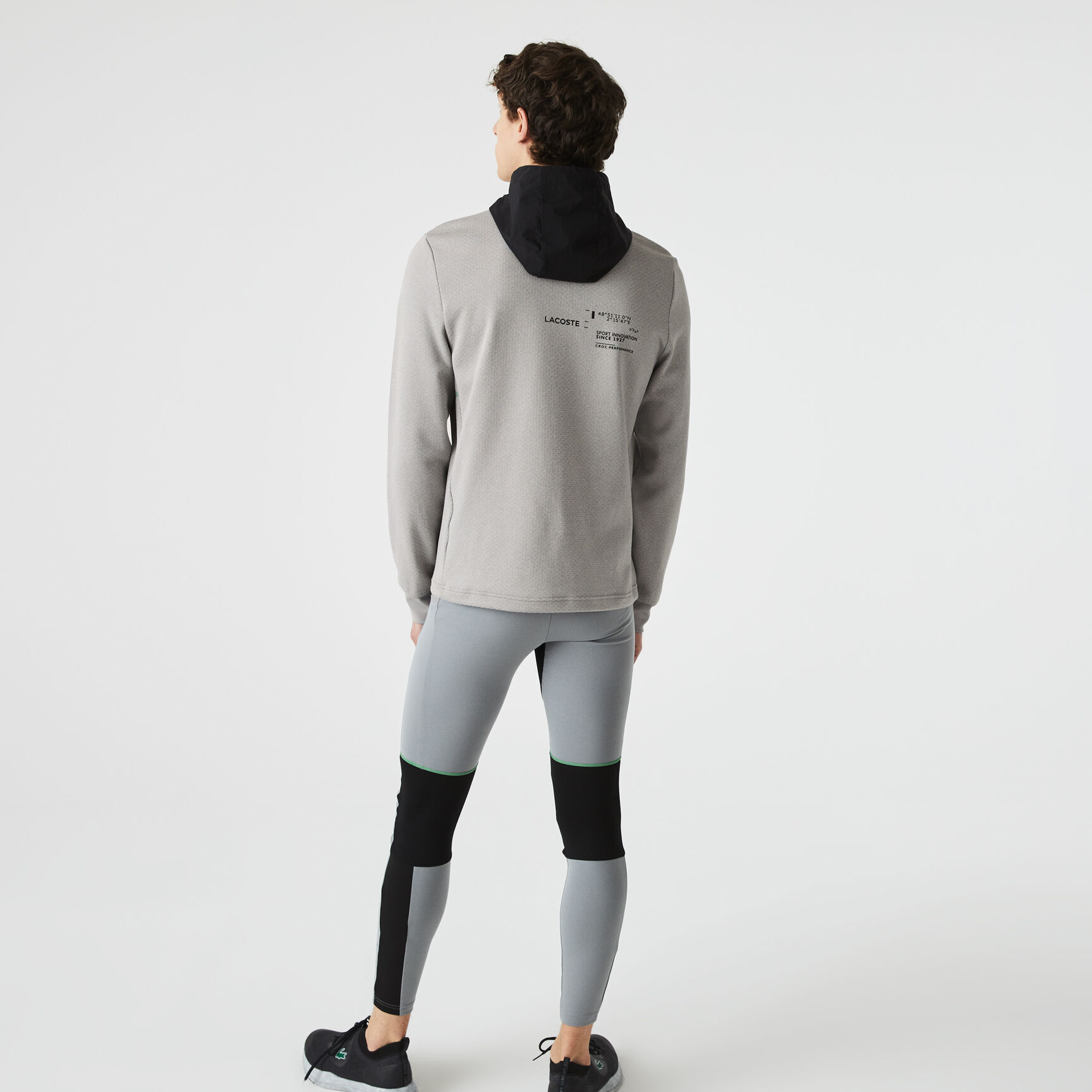 Men's Lacoste SPORT Nylon Contrast Hood Pullover Jacket Men's Lacoste SPORT Nylon Contrast Hood Pullover Jacket