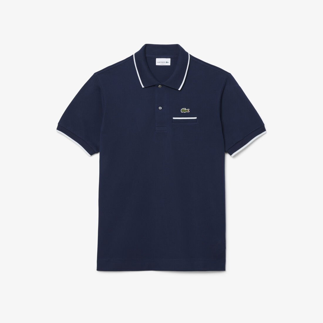 Classic Fit Pocket Accent L.12.12 Polo Shirt Classic Fit Pocket Accent L.12.12 Polo Shirt