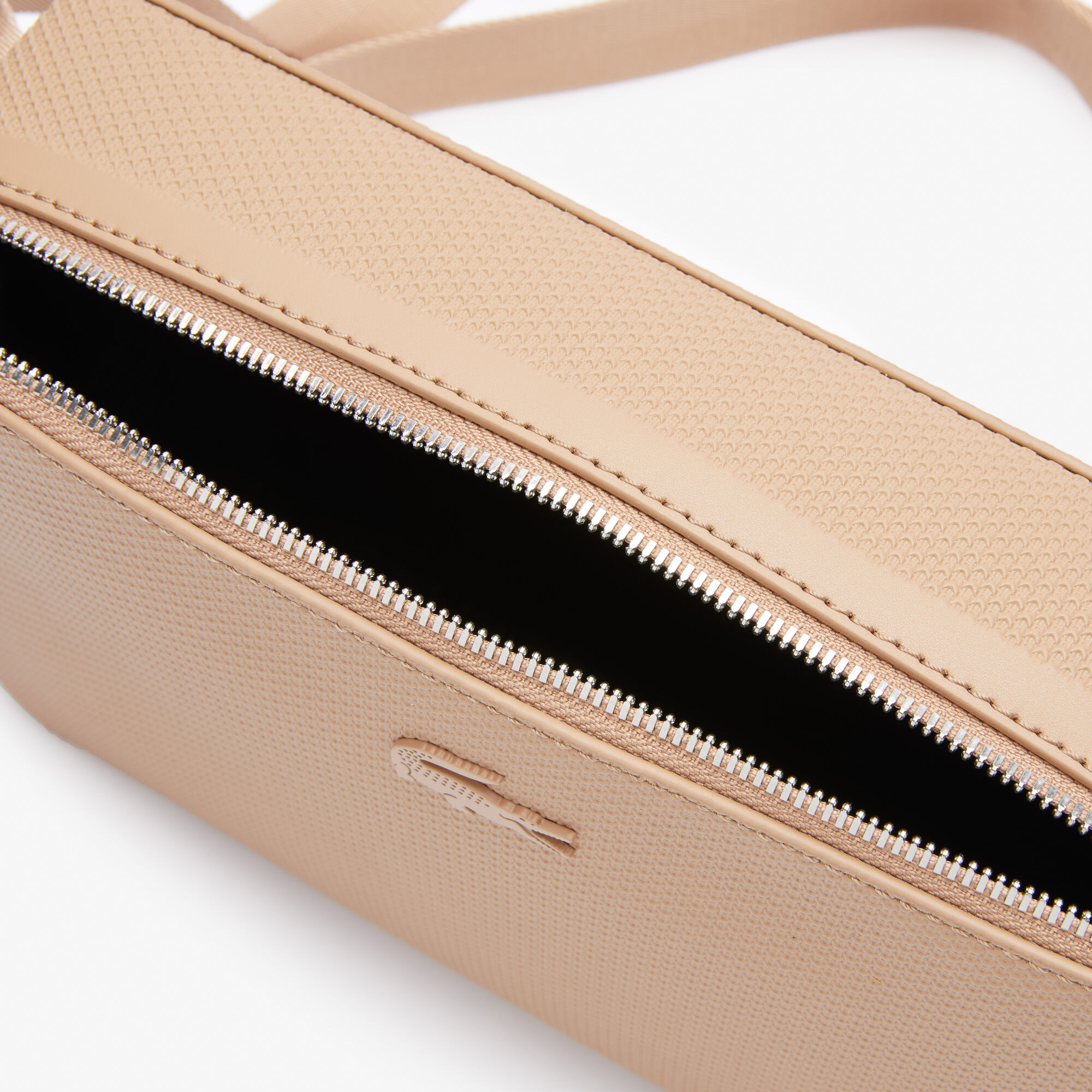 Men's Chantaco Matte Stitched Leather Zippered Crossbody Bag Men's Chantaco Matte Stitched Leather Zippered Crossbody Bag