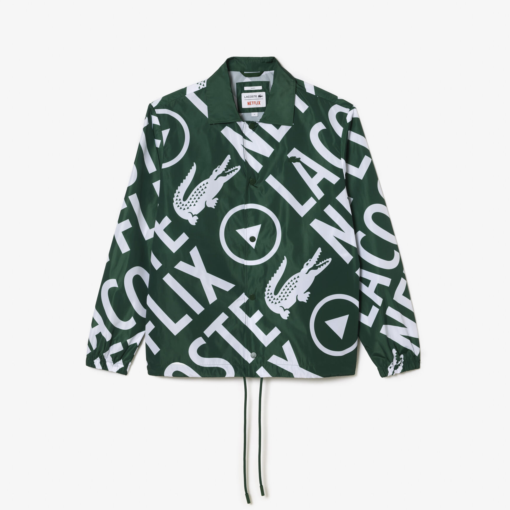 جاكيت بولو بنقشة للجنسين مجموعة Lacoste x Netflix جاكيت بولو بنقشة للجنسين مجموعة Lacoste x Netflix