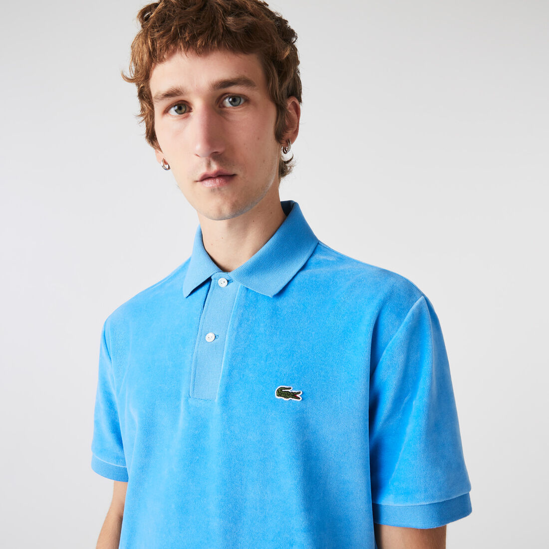 Men's Lacoste Classic Fit Cotton Velvet Polo