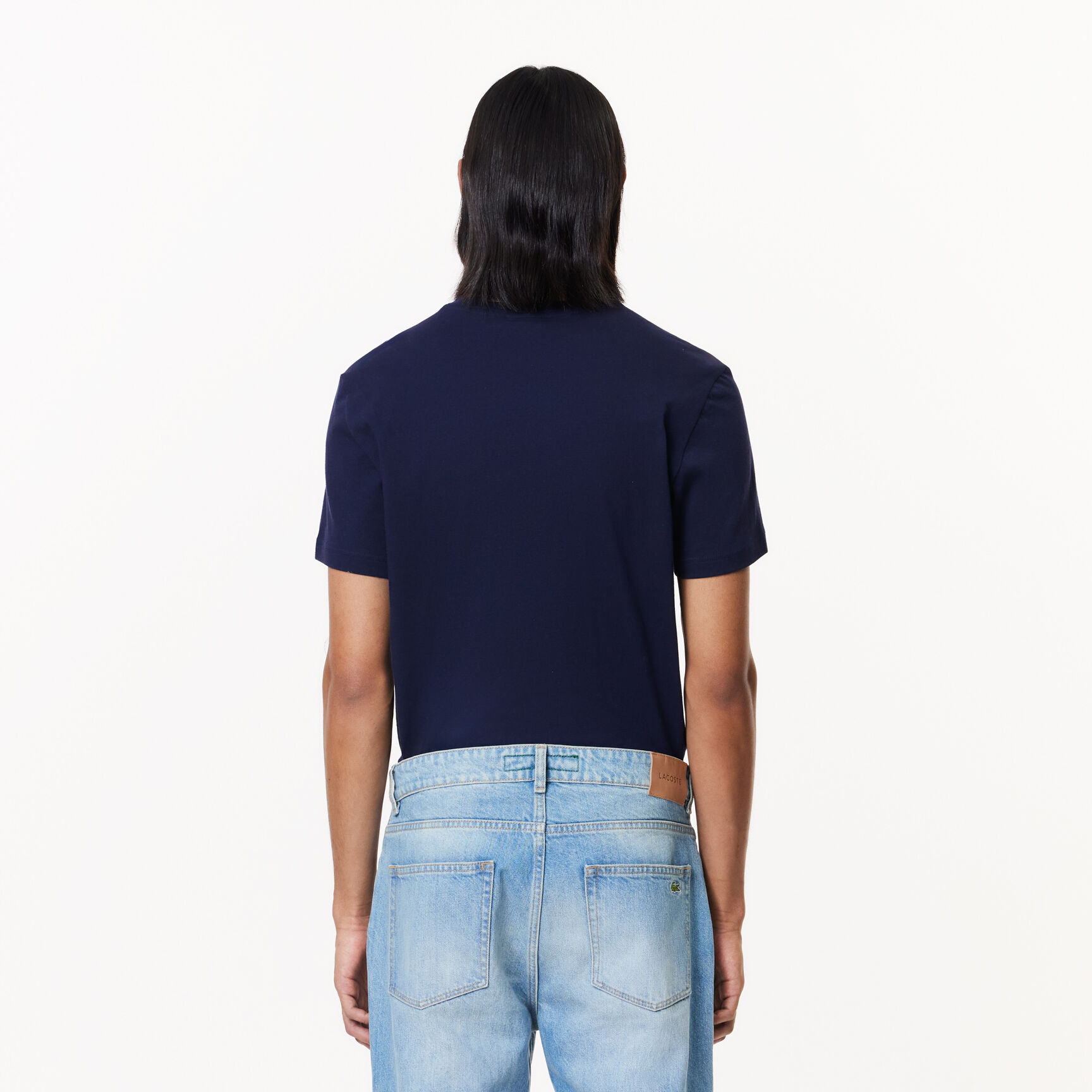 تيشيرت قطن بفتحة رقبة حرف V للرجال